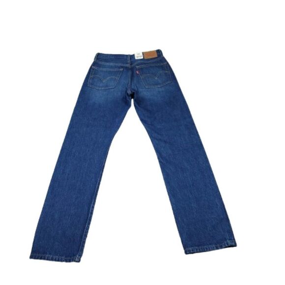 Levi's Premium Selvedge 501 High Rise Dark Wash Blue Jeans Women's Size 25 x 30 - Picture 3 of 10